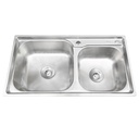 Royal Homes Topmount Double Bowl Kitchen Sink