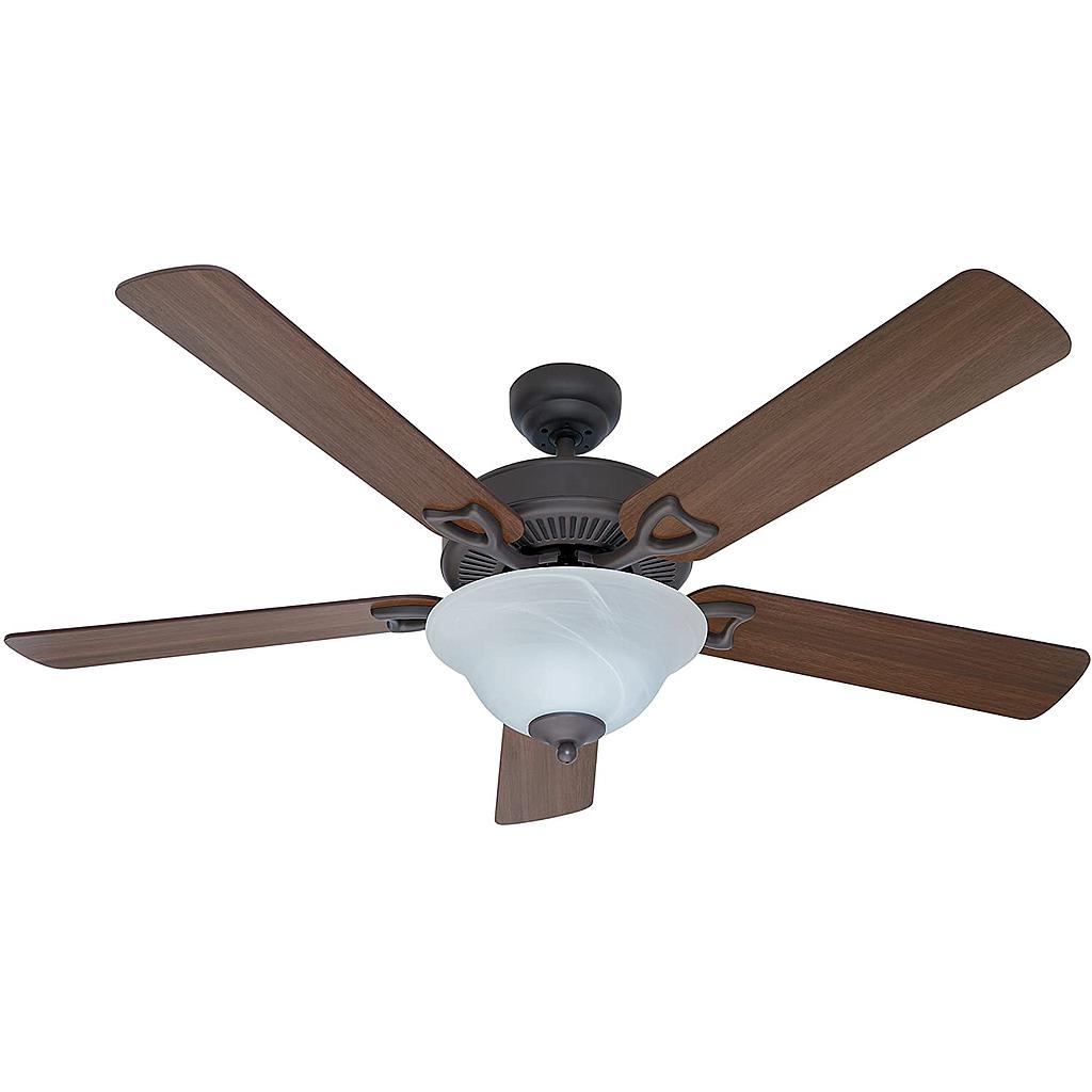 Hunter Revolutions 52" Classic Deluxe Ceiling Fan with Light, New Bronze