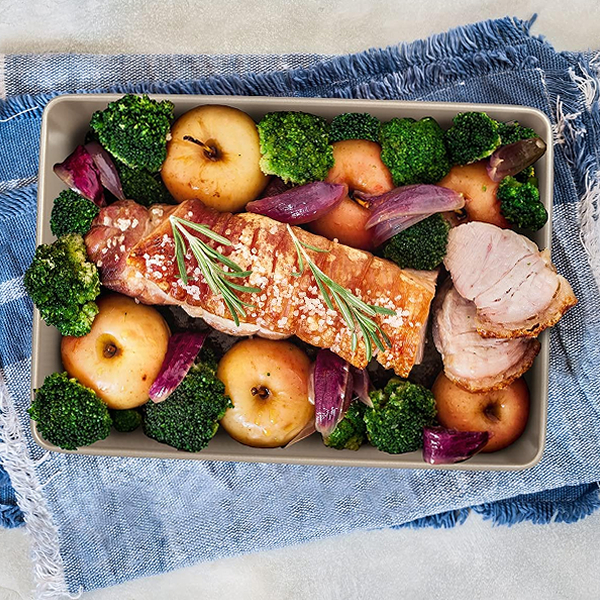 Glad Premium Roasting Pan 13.6x9.4x2.4in, Gold