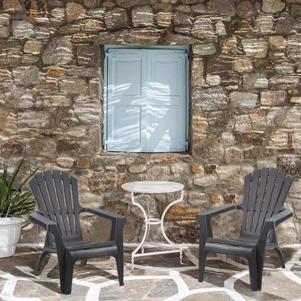 ProGarden Dolomiti Adirondack Chair, Black