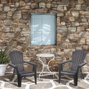 ProGarden Dolomiti Adirondack Chair, Black