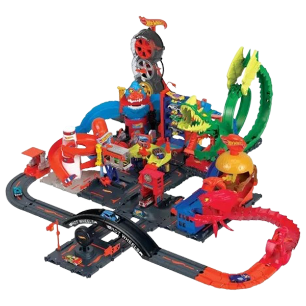 Mattel Hot Wheels City Wreck &amp; Ride Gorilla Attack Playset