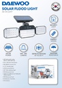 Daewoo Outdoor Solar Flood Light