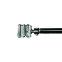 Classy Homes Curtain Rod 28-48 in Double Sarding Nickel 16/19