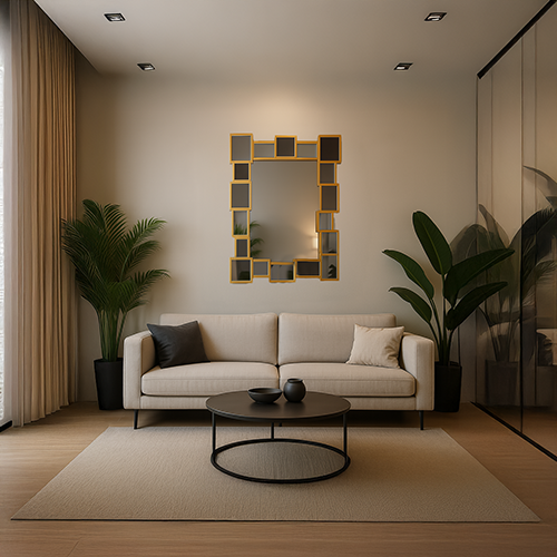 Classy Homes Wall Mirror, 39.6 x 29.3 In. - Gold