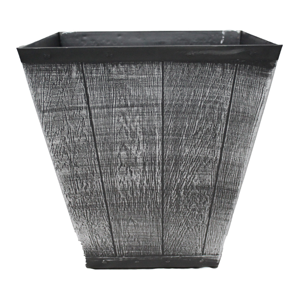 ****Royal Homes Flowerpot 15.75in, Gold/ Silver/ Copper