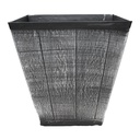 ****Royal Homes Flowerpot 15.75in, Gold/ Silver/ Copper