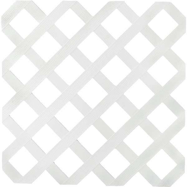 Deckorators Vinyl Lattice Panel 4 Ft. W x 8 Ft. L x 1/8 In. Thick, White