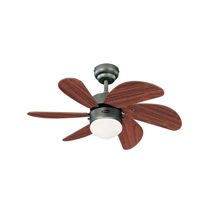 Westinghouse Turbo Swirl Ceiling Fan 30 In. Iron Finish Rosewood