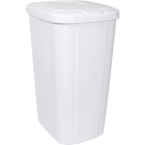 Hefty Touch Top Wastebasket 13 Gal. / 53 Qt White