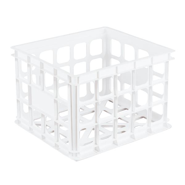 Sterilite Storage Crate 13.75 x 10.5 x 15.25 In, White