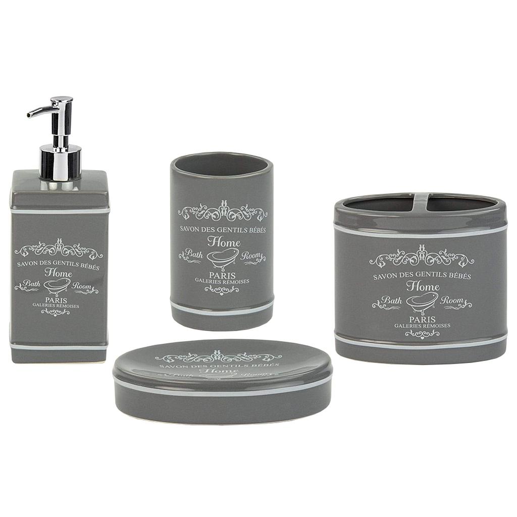 Home Basics Paris 4pc Bath Accessory Set