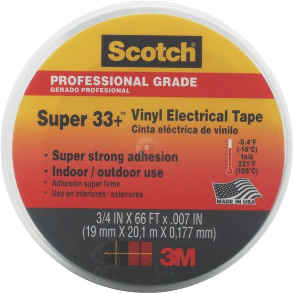 3M Scotch General Application 3/4 In. x 66 Ft. Vinyl Plastic Electrical Tape