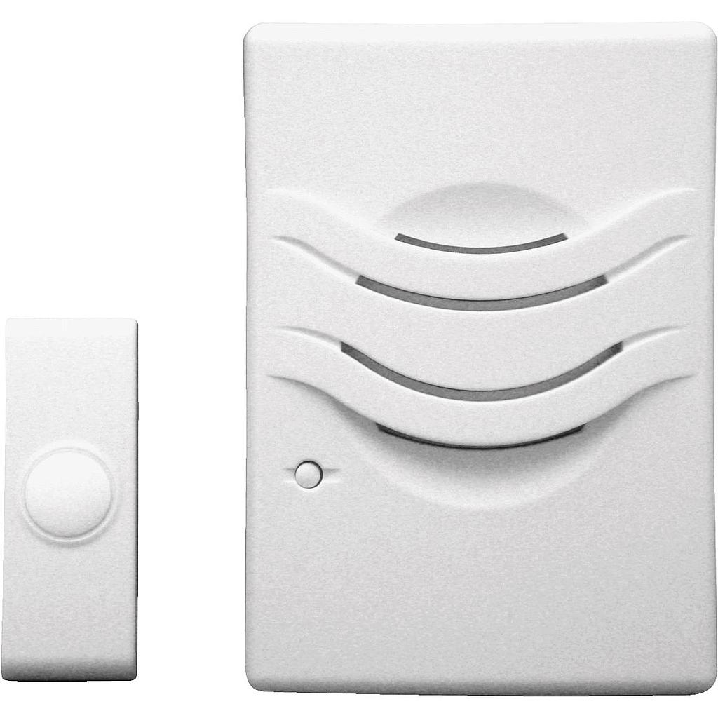 ****Heath Zenith Plug-In &amp; Battery Operated White Wireless Door Chime