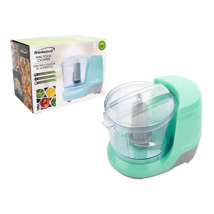 ^Brentwood Mini Food Chopper 1.5 Cup Blue