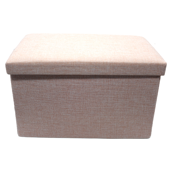 Royal Homes Storage Foot Stool 24x14 In. Linen Design