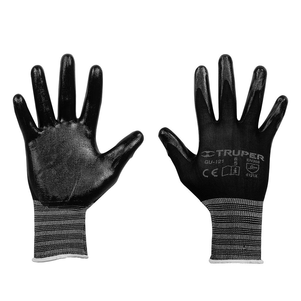 ****Truper Nitrile Coated Nylon Gloves Knitted Cuff - Large