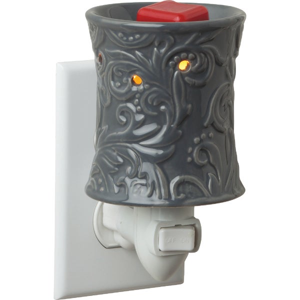 Candle Warmers Ceramic Pluggable Fragrance Warmer, Classic Rainstorm