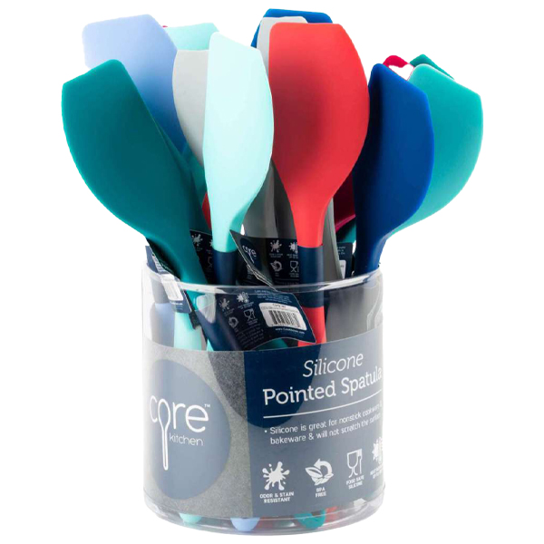 Core Kitchen Pointed Silicone Spatula, Pastel