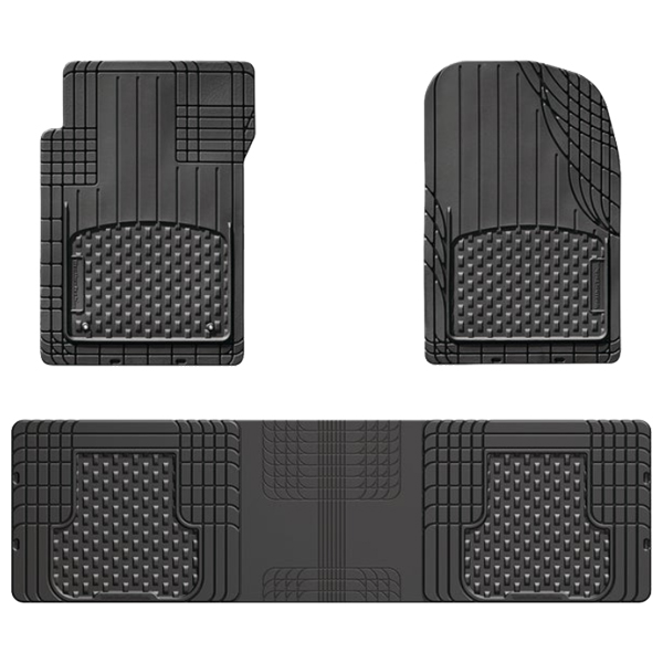 ****WeatherTech Trim-to-Fit Over The Hump Rubber Floor Mat 3pc, Black