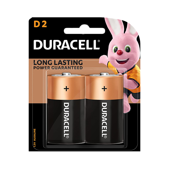 Duracell Alkaline D 2pk