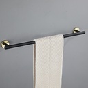 Royal Homes Towel Bar, Black/ Gold