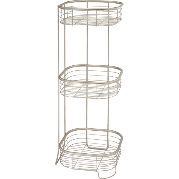 InterDesign Forma 3-Tier Bathroom Shelf, Satin