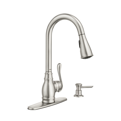 Moen Anabelle One-Handle High Arc Pulldown Kitchen Faucet, Spot Resist Stainless