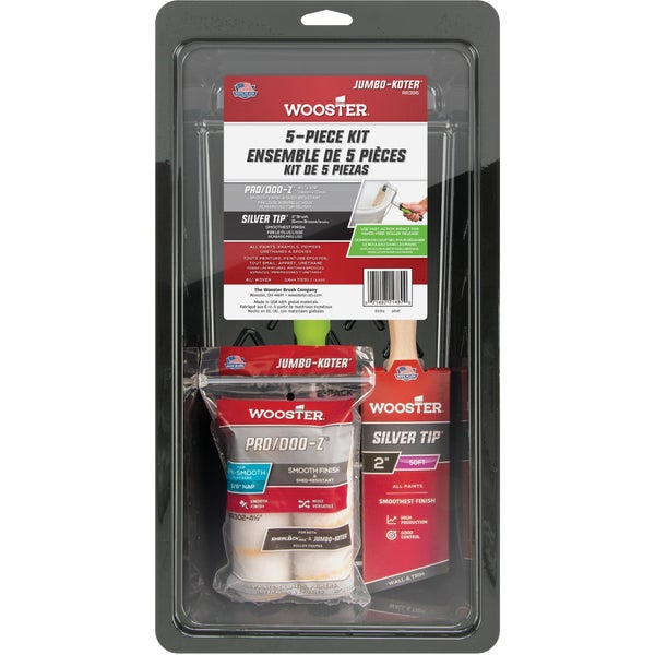 ****Wooster Pro/Doo-Z FTP Mini Jumbo-Koter &amp; Silver Tip Roller Kit (5-Piece)