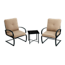 Outdoor Expressions 3-Piece Motion Chat Set, Tan
