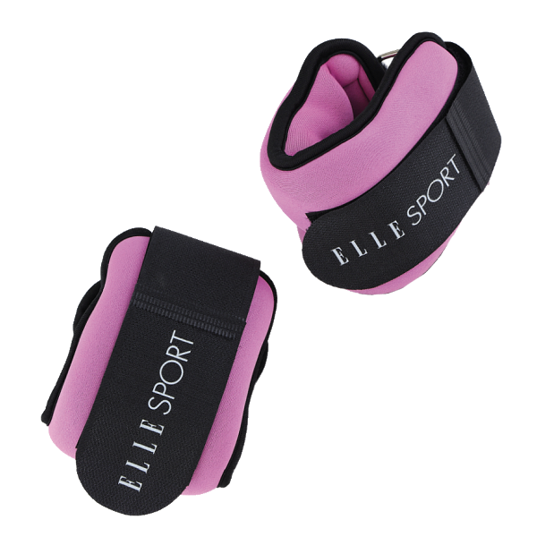 Elle Sport Wrist/ Ankle Weight 0.5kg, Pink - Pair