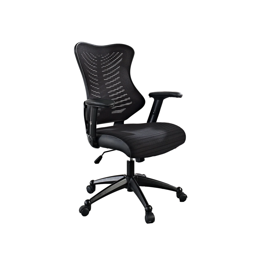 Techni Mobili Executive Designer Mesh Office Chair, Black