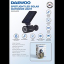 Daewoo Outdoor LED Solar Spotlight with Motion Sensor