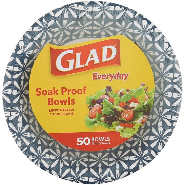 Glad Everyday Paper Bowls 16 Oz. (50-Count)