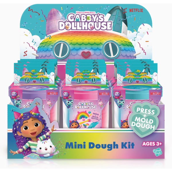 License 2 Play Gabby's Dollhouse Rainbow Dough Kit Assortment