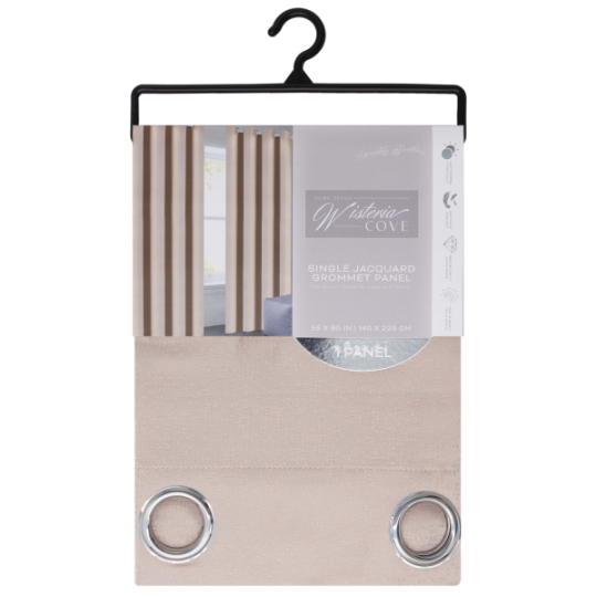 Dutty Grommet Window Curtain Panel 55 x 90 In. Linen