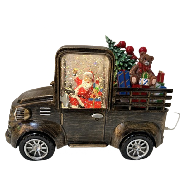Mrs. Claus Christmas Antique Truck Ornament