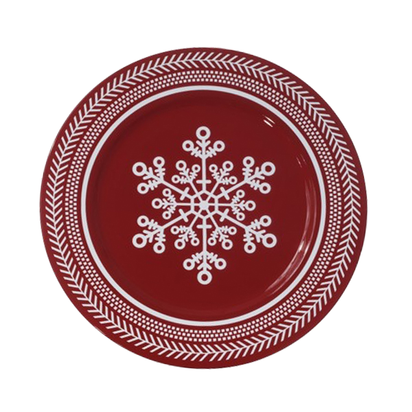 Miro Christmas Charger 33x33x1.8cm, Red