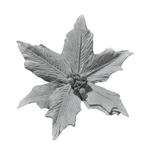 Christmas Poinsettia Stem 29cm