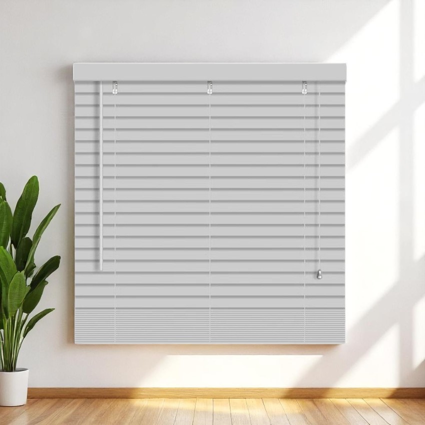 Kenneth Cole Paulownia Wood Venetian Blinds (152x230Cm), Grey