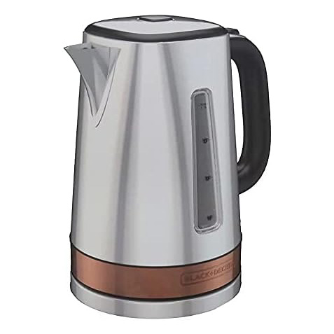 Black &amp; Decker Rapid Boil Electric Cordless Kettle 1.7L, Stainless Steel

