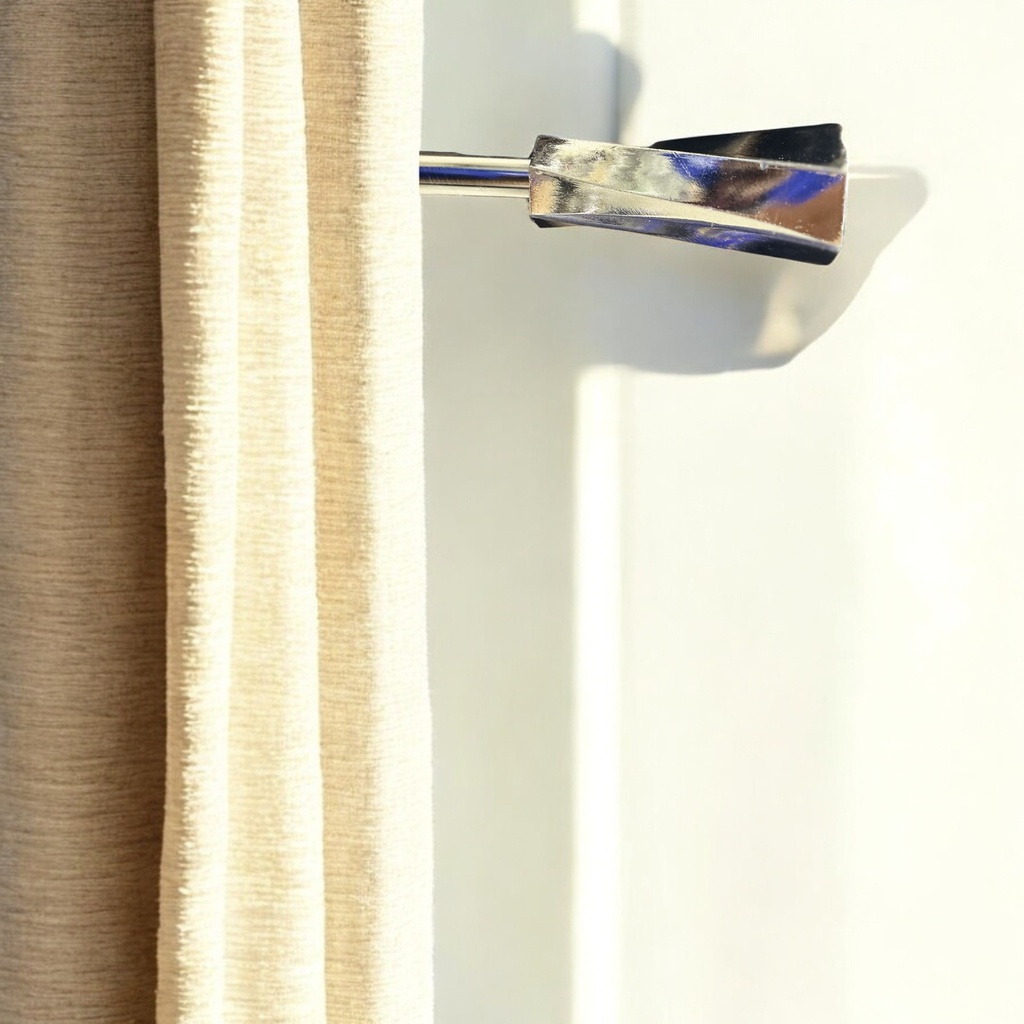 Classy Homes Curtain Rod 28-48 in Double Sarding Nickel 16/19