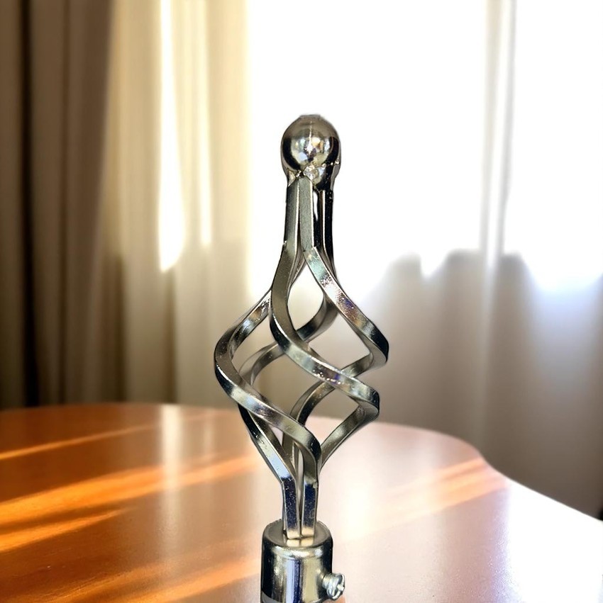 Classy Homes Curtain Rod 48-84 in Double Silver 16/19