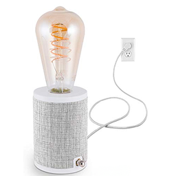 [46177] Enbrighten Anywhere Lamp, Gray Fabric 
