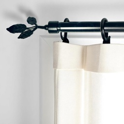 [HHHD-CTRD-01061(RH075-48B-D) CHCR28639] Classy Homes Curtain Rod 28-48 in Double Black 16/19