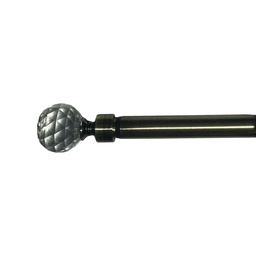 [HHHD-CTRD-01079 (RH196-48SN) CHCR29998] Classy Homes Curtain Rod 28-48 in Single Sarding Nickel 16/19