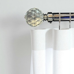 [HHHD-CTRD-01127 (RH008-48BN-P) CHCR30046] Classy Homes Curtain Rod 28-48 in Single Black Nickel 25/28