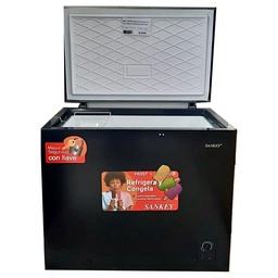 [RFC-994SSB] Sankey Chest Freezer 9 Cu. Ft. Black with Stainless Steel Top