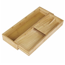 [15254] Kitchen Details Bamboo Cutlery Organizer 3-Compartment