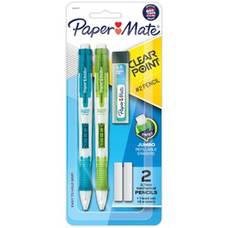 [56047PP] Paper Mate Clearpoint Mechanical Pencils, 0.7mm, #2 Lead, Pack of 2